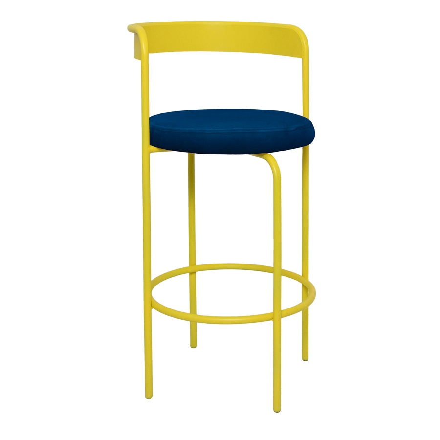 Стул барный Колори, Лимонный капкейк + Глубокий синий - Фото миниатюра 1