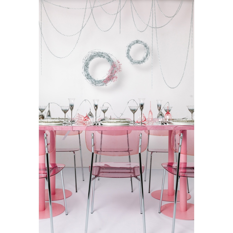 Стул Призм Серебро, Розовые очки - Фото миниатюра 4