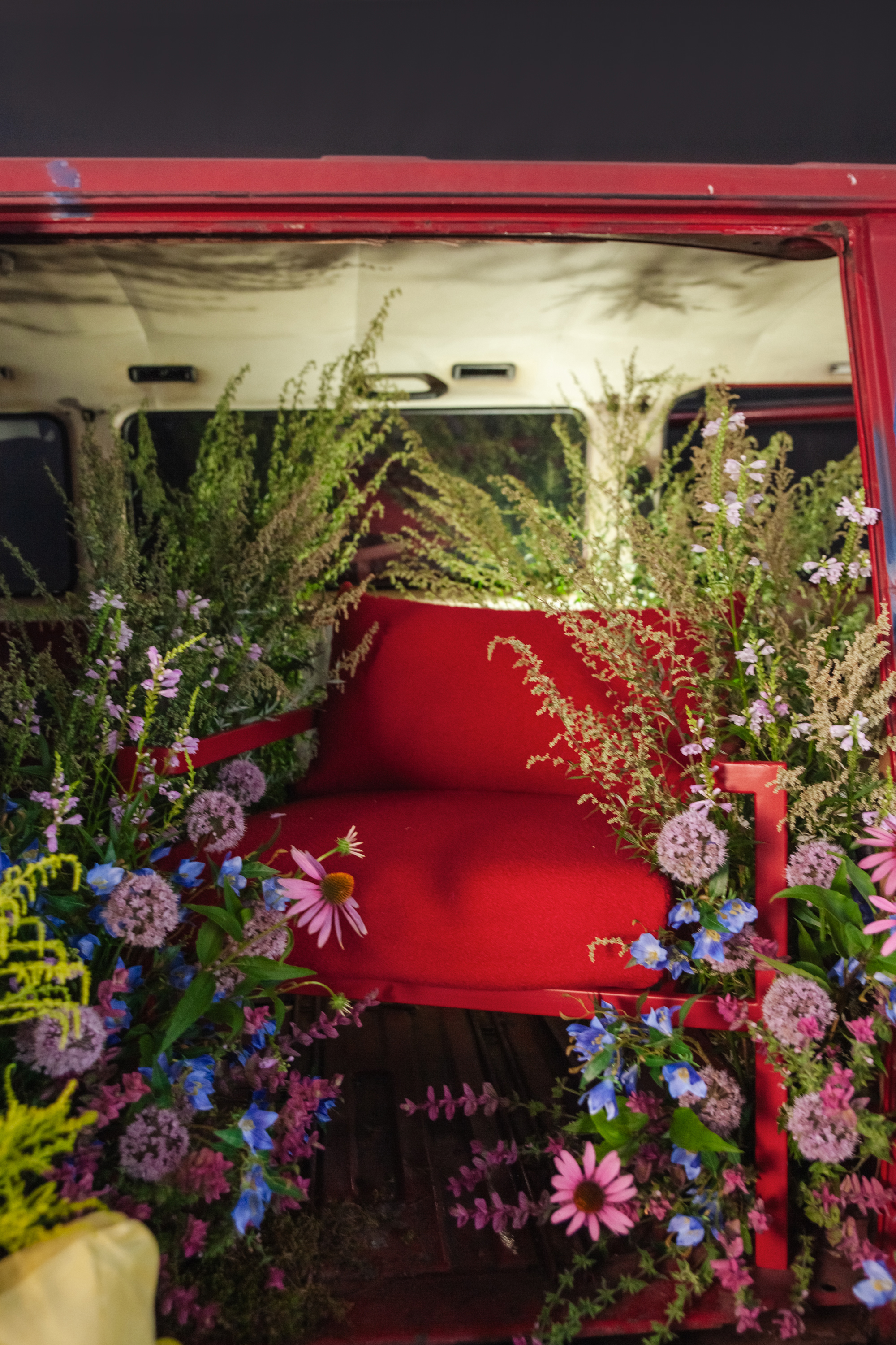 Кресло Хагги, Красный бархат + Красный Тедди