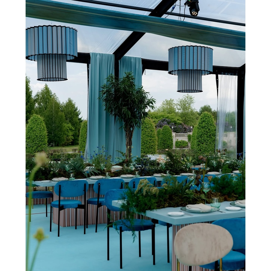 Стул Модерн Черный, Морская волна - Фото миниатюра 7