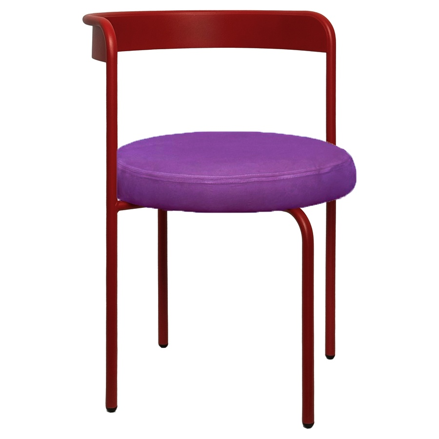 Стул Колори, Красный бархат + Таинственный фиолетовый - Фото миниатюра 1