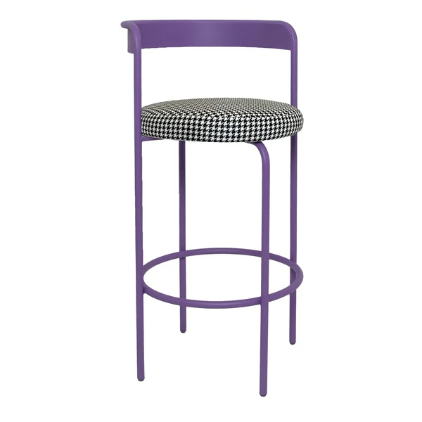 Стул барный Колори, Фиалковое мороженое + Гусиная лапка