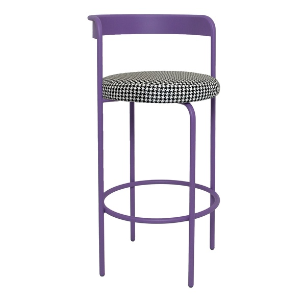 Стул барный Колори, Фиалковое мороженое + Гусиная лапка