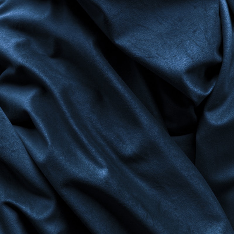 Синий велюр, сапфир (наотрез от 1 метра)