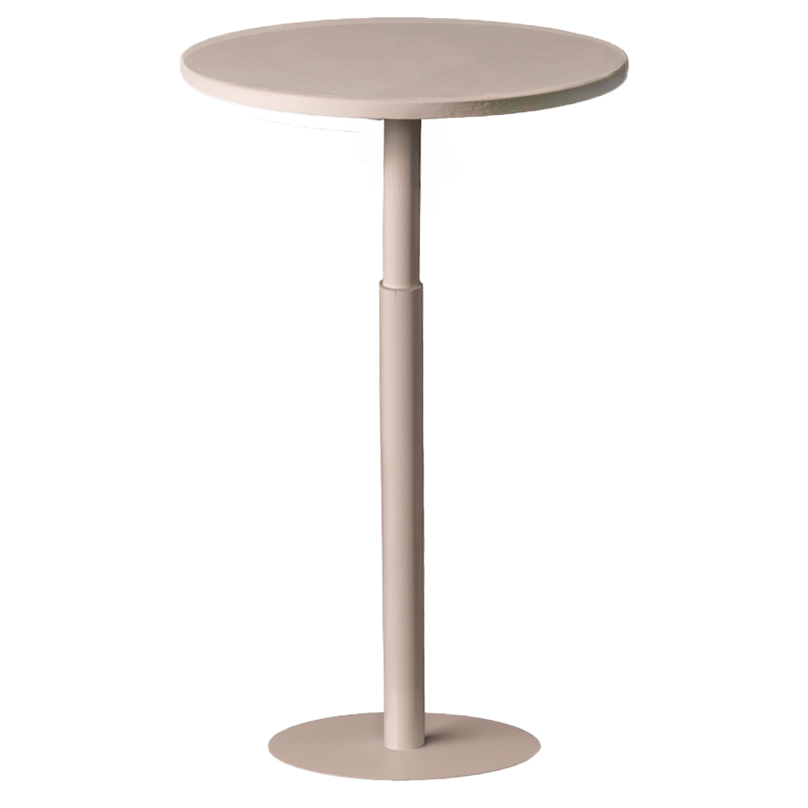 Стол коктейльный Твист Круглый, Кремовый бисквит  - Фото миниатюра 1