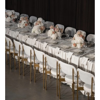 Скатерть велюр, прямоугольная, молочная ХЛ - изображение 3