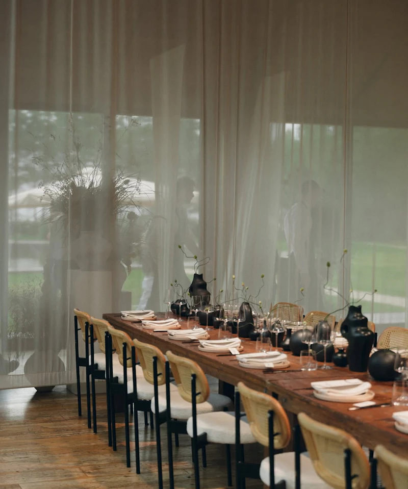 Стул Модерн Черный, Натуральный ротанг + Млечный путь