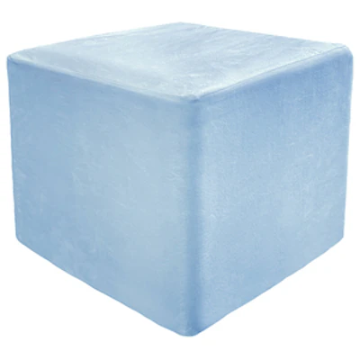 Пуф квадратный Точка, велюр, Скай