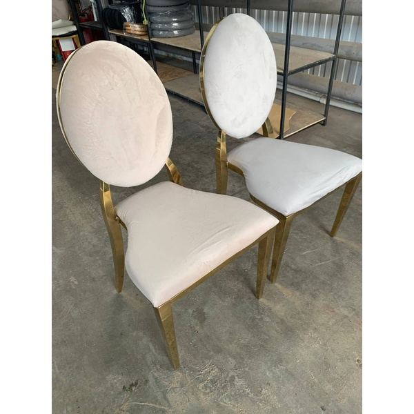 Стул Вашингтон Золото, велюр светло-серый - Фото 5