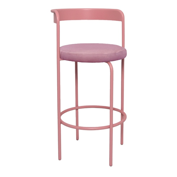 Стул барный Колори, Розовая помада + Куколка 