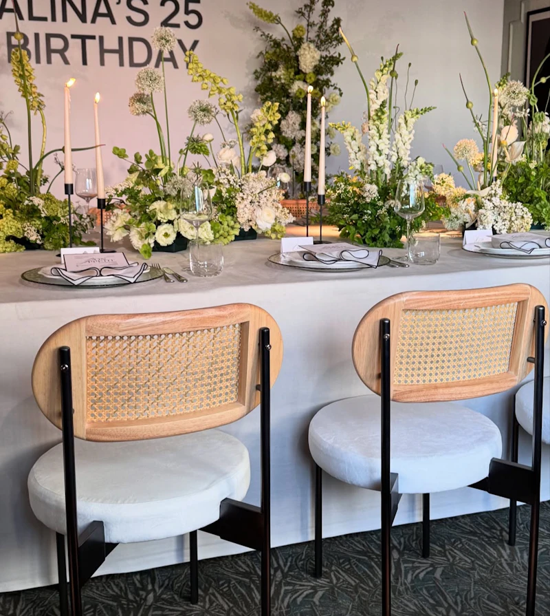 Стул Модерн Черный, Натуральный ротанг + Млечный путь