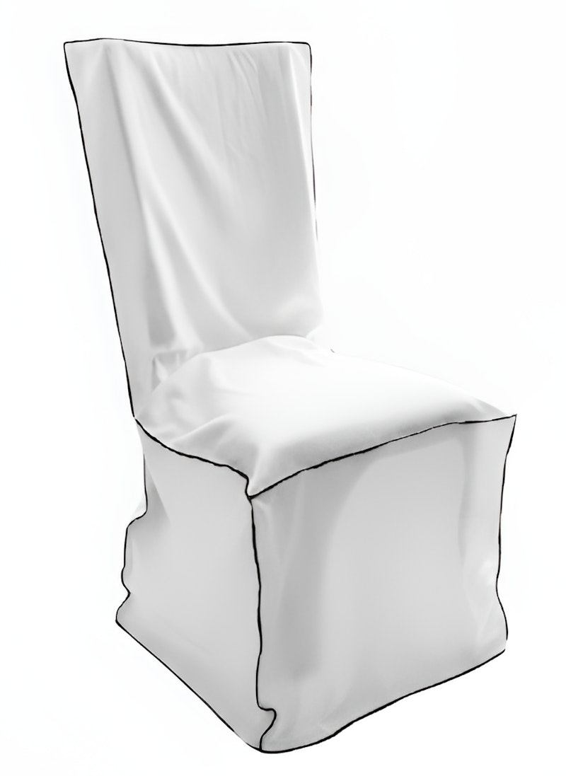 Чехол для стула с черной строчкой