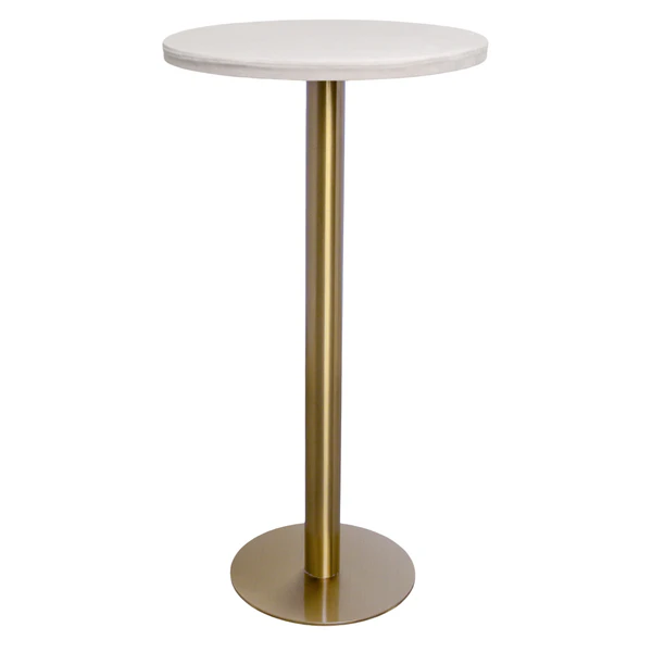 Стол коктейльный Твист Круглый, Золото + Млечный путь