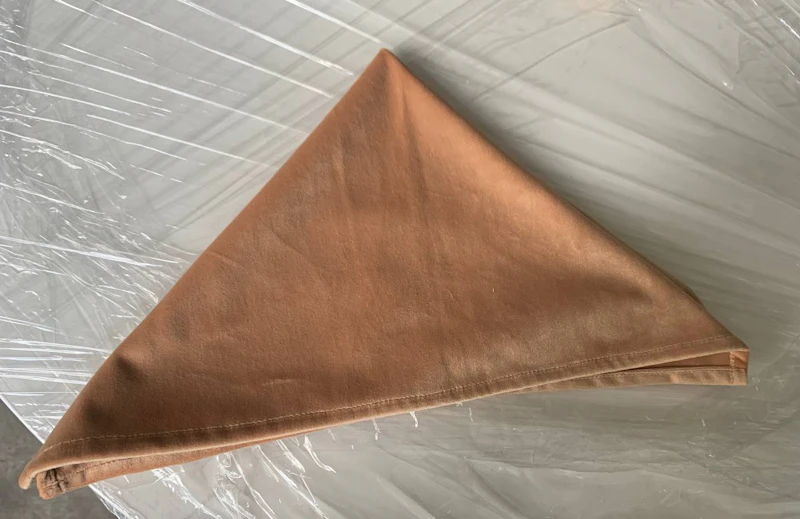 Салфетка велюр, персиковая