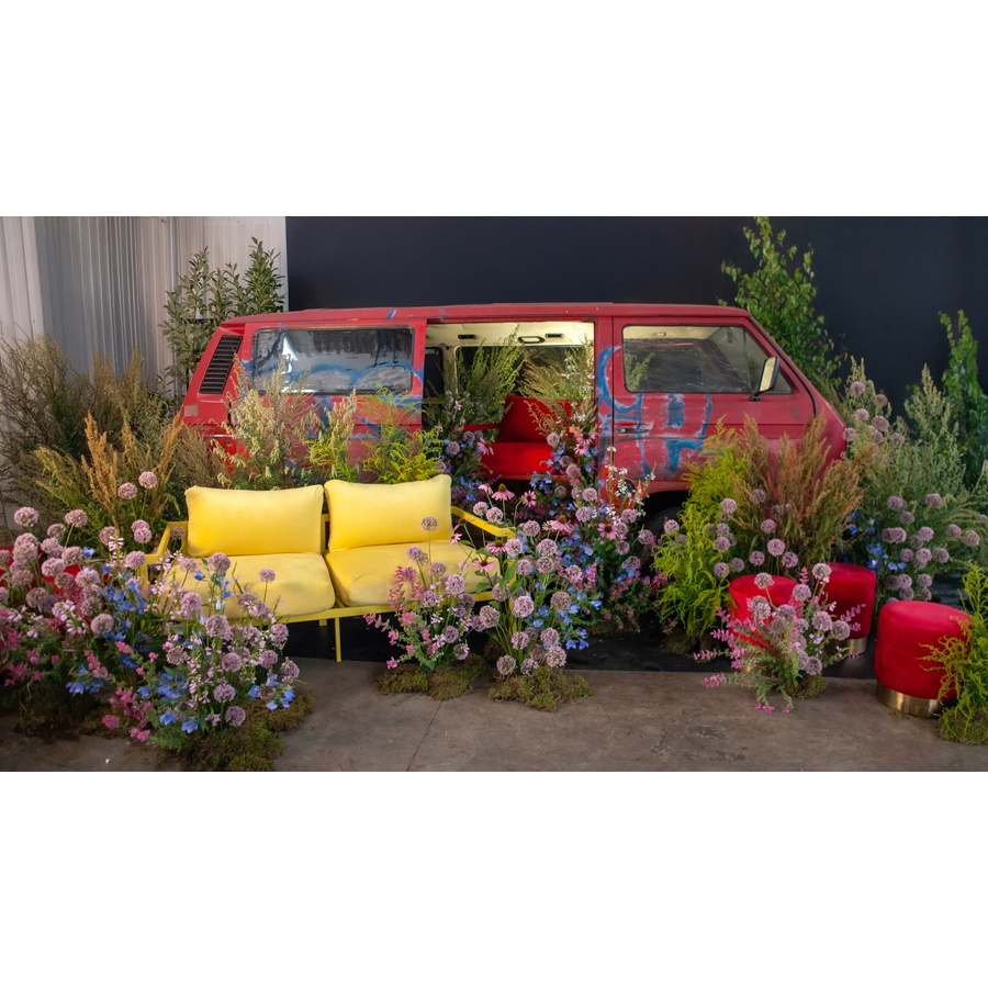 Кресло Хагги, Красный бархат + Красный Тедди - Фото миниатюра 7