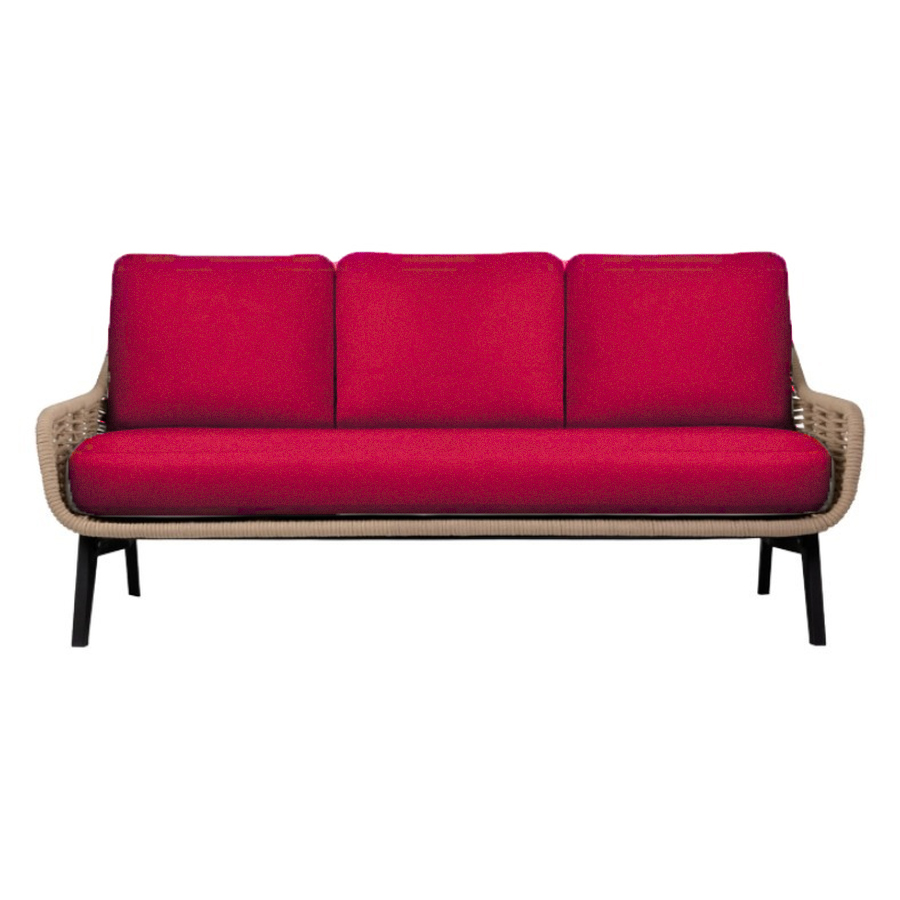 Диван трехместный Ван Гог Малиново-красный - Фото миниатюра 1