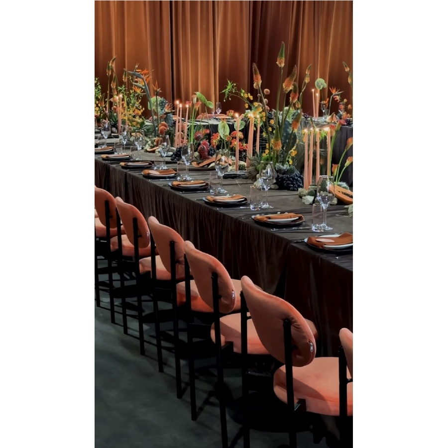 Стул Модерн Черный, Натуральный ротанг + Игривый Персик - Фото миниатюра 6