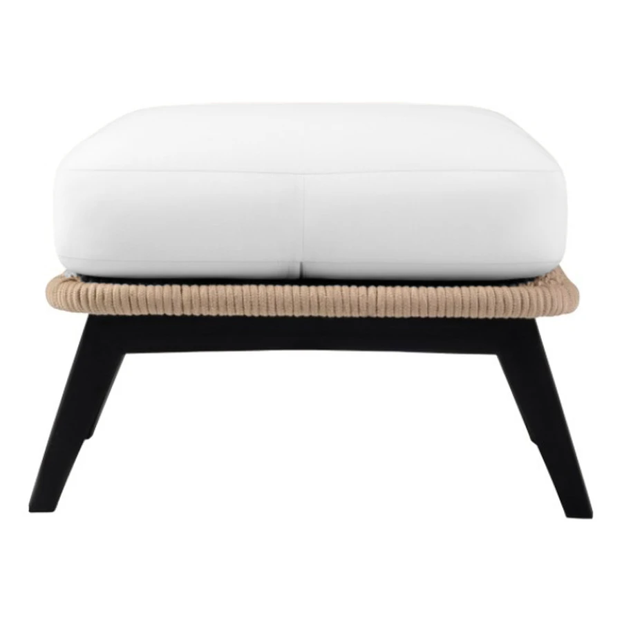 Пуф Ван Гог белоснежный велюр