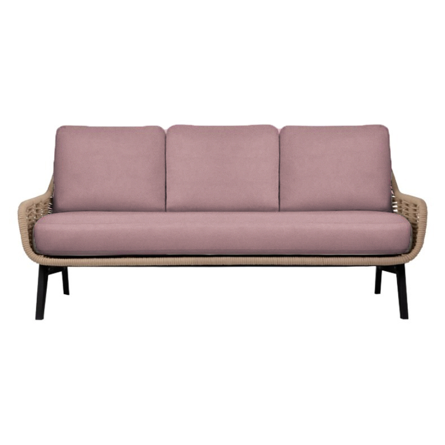 Диван трехместный Ван Гог пыльно-розовый - Фото миниатюра 1