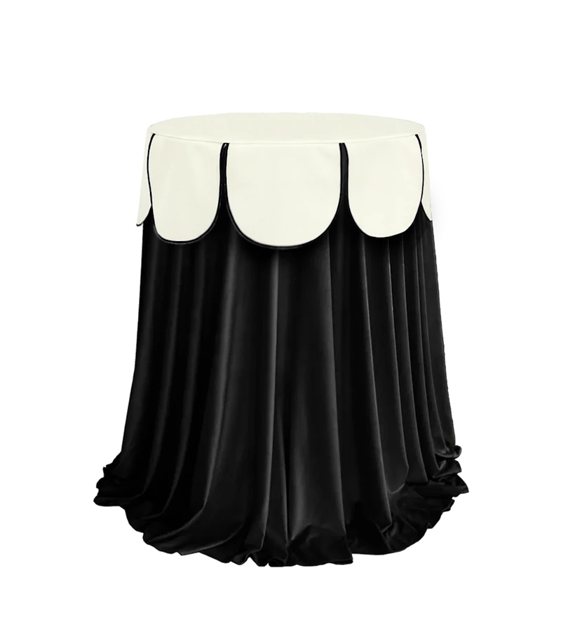 Комплект стол+скатерть+шапочка, "Да, капитан!" Тавола, Млечный путь + скатерть велюр черная 