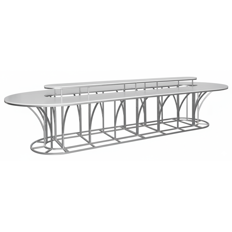 Стол Тьюлип (размер М), Серебряный (перекрас) - Фото основное 1