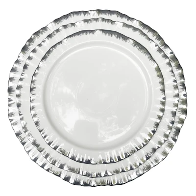 Порционная тарелка Подсолнух Серебро М - изображение 2