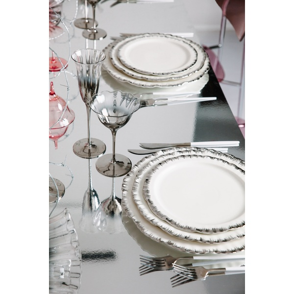 Порционная тарелка Подсолнух Серебро М - Фото 7