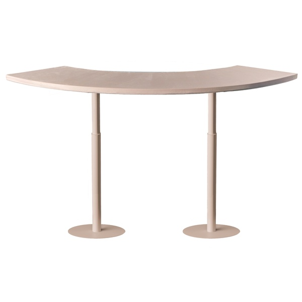 Стол коктейльный Твист Змейка М, Кремовый бисквит  (телескопические ноги)  - изображение 1