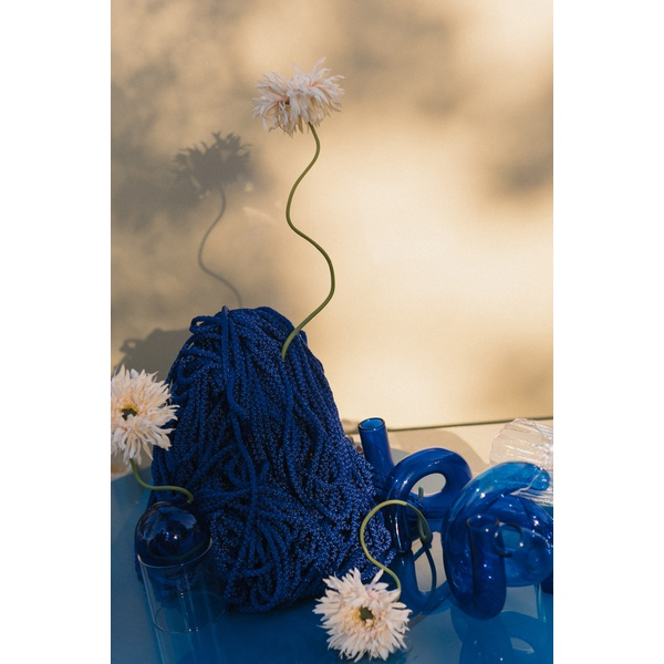 Стеклянная вазочка Пайпер синий электрик - Фото 4