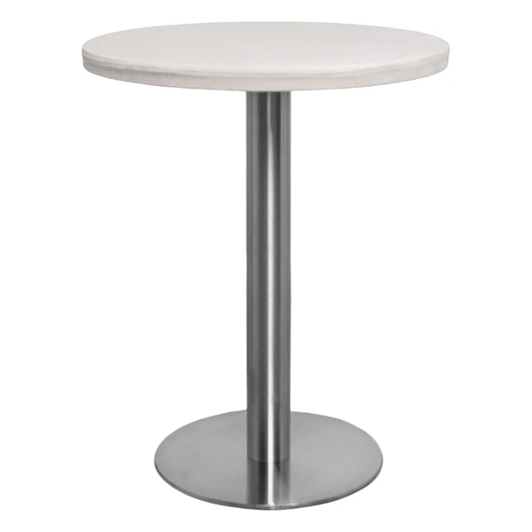 Стол Твист Круглый 67см, Серебро + Млечный путь