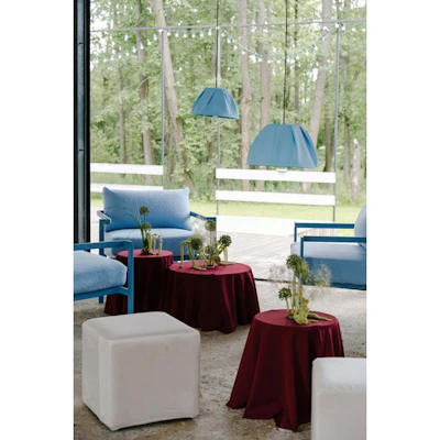 Пуф квадратный Точка, велюр, Млечный путь - изображение 3