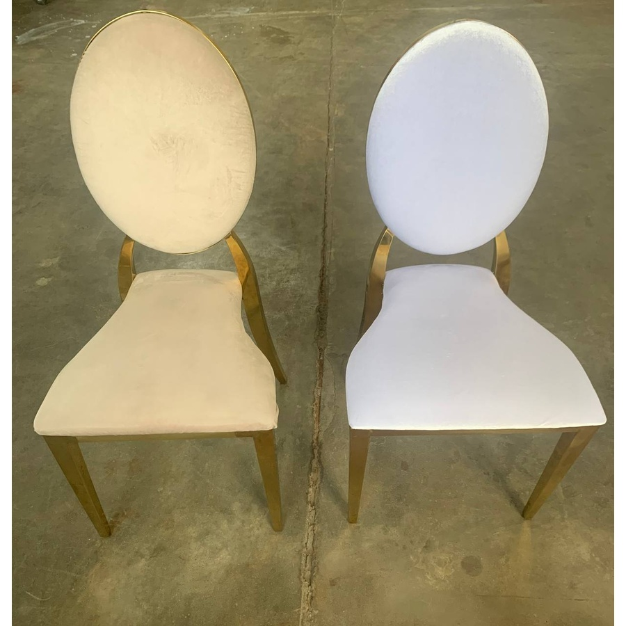 Стул Вашингтон Золото, велюр белый - Фото миниатюра 7