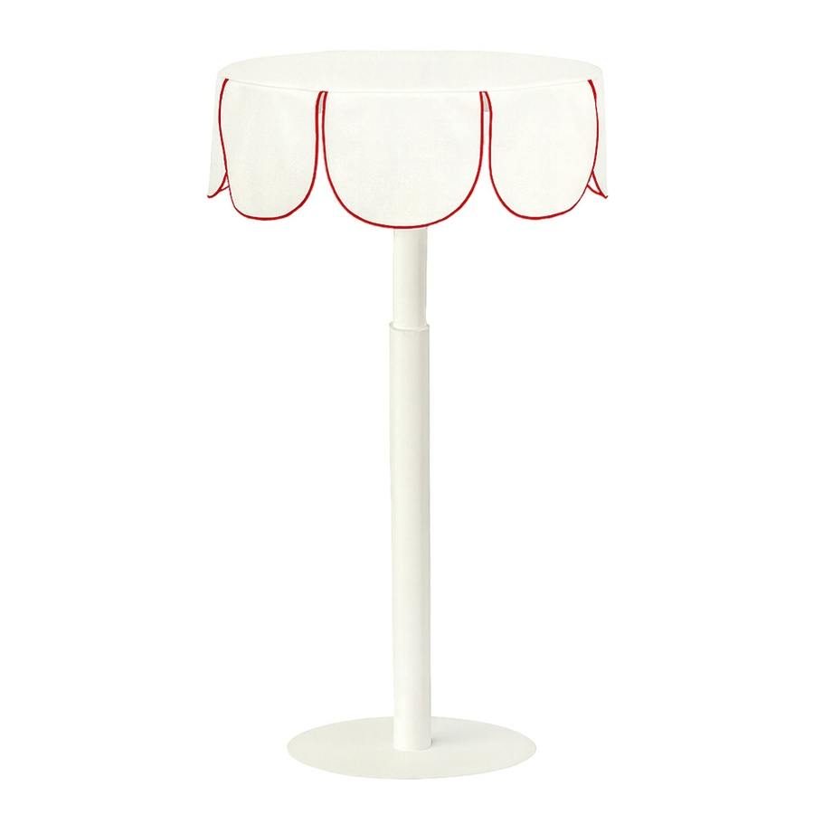 Комплект Стол "Да,капитан" Твист Рафаэлло +  Млечный путь с красным кантом, велюр  - Фото миниатюра 1