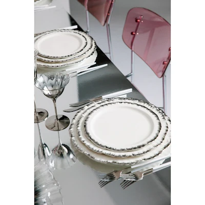 Сервировочная тарелка Подсолнух Серебро - изображение 5