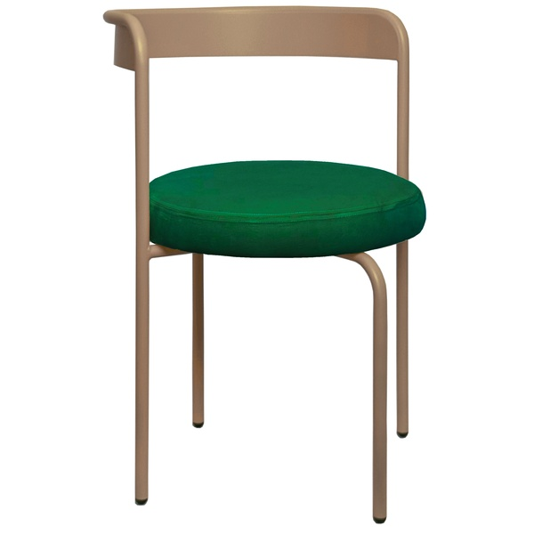 Стул Колори, Капучино + Изумрудный