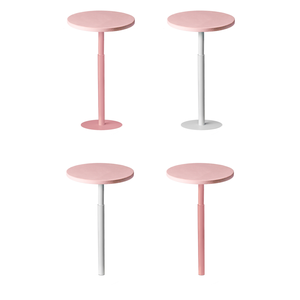 Стол коктейльный Твист Круглый, Розовая помада + светло-розовый - Фото 2