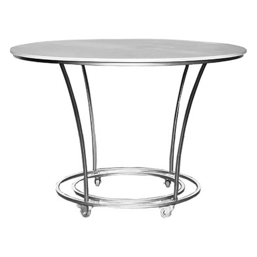 Столик для торта Клод, серебро (перекрас) - Фото миниатюра 1