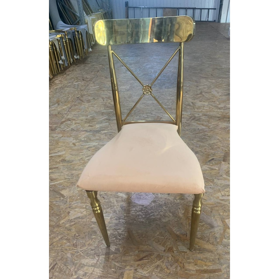 Стул Адлер,  велюр, персиковый - Фото миниатюра 2