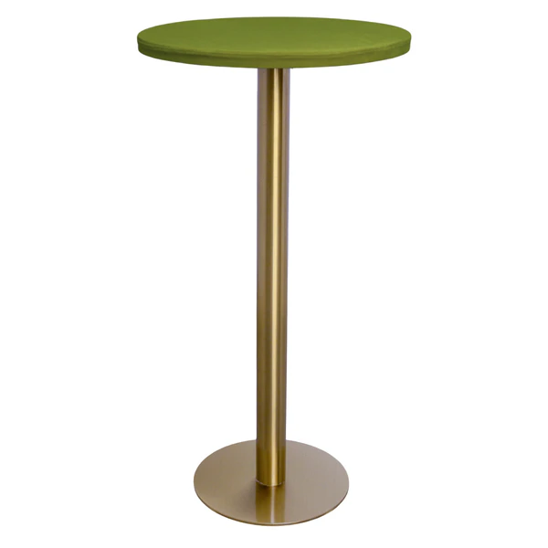 Стол коктейльный Твист Круглый, Золото + Матча  