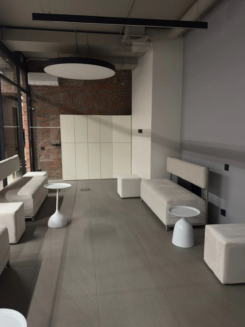 Пуф квадратный Точка, велюр, Млечный путь