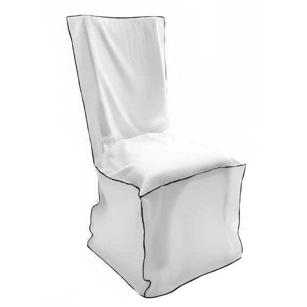 Чехол для стула с черной строчкой