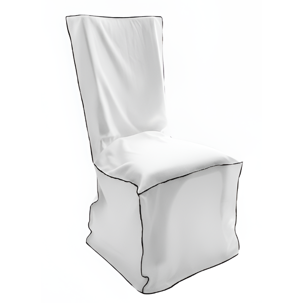 Чехол для стула с черной строчкой