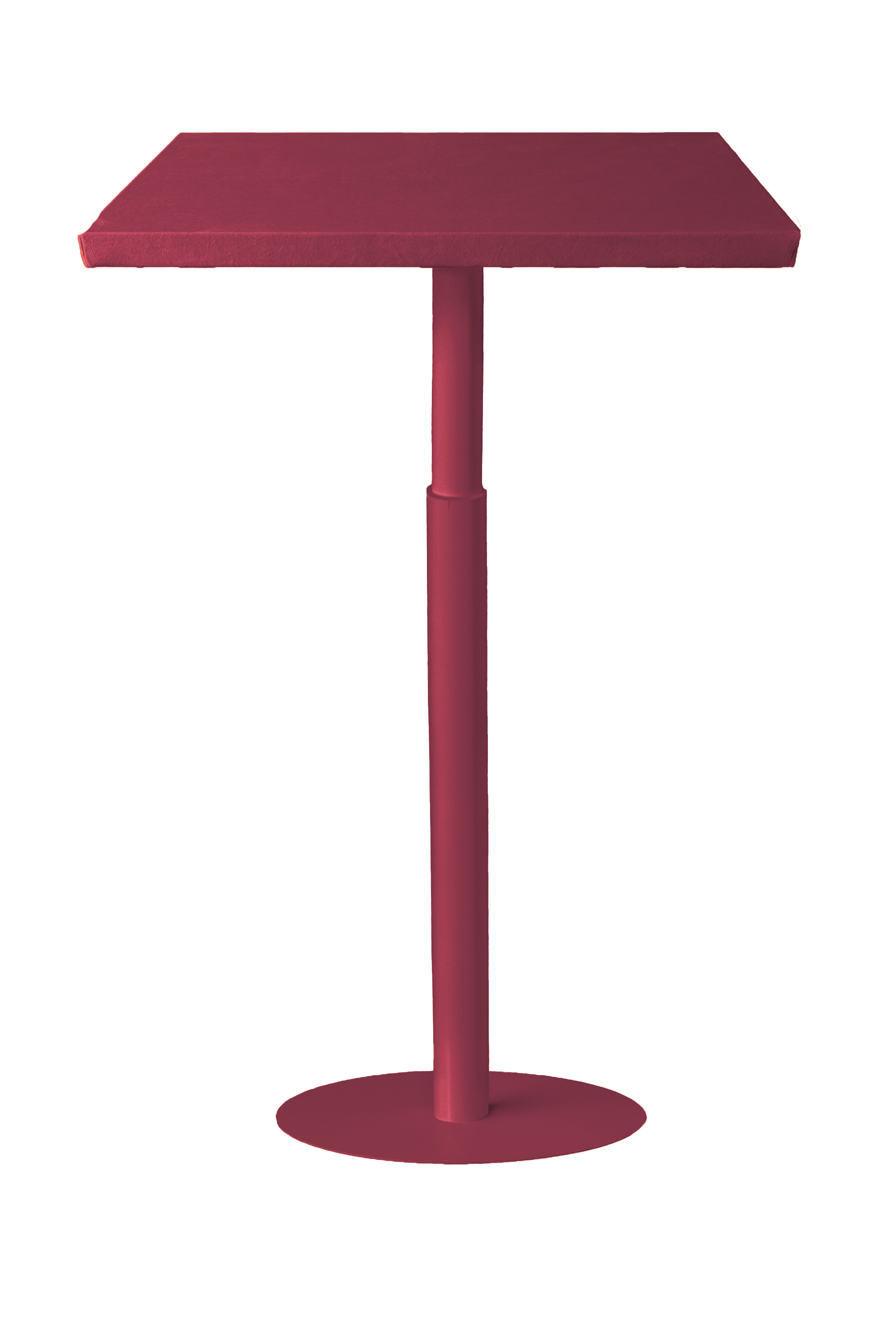 Стол коктейльный Твист Прямоугольный С, пьяная вишня (телескопическая нога)