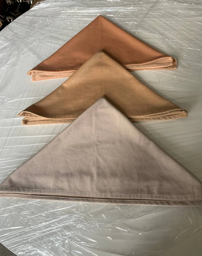 Салфетка велюр, нежный персик