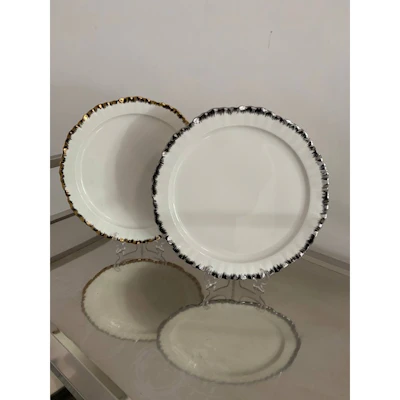 Сервировочная тарелка Подсолнух Серебро - изображение 8