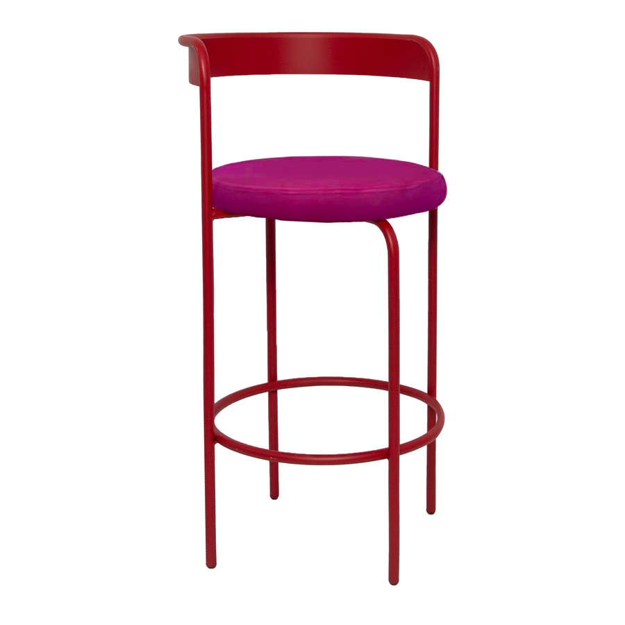 Стул барный Колори Красный бархат + Манящая фуксия - Фото миниатюра 1