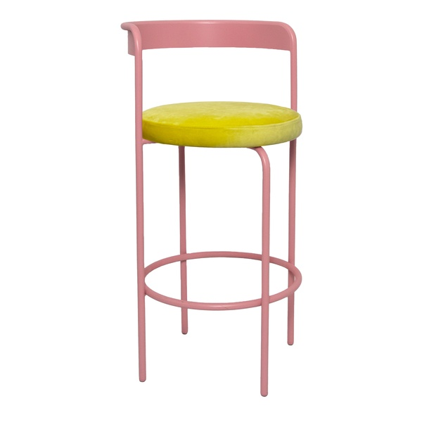 Стул барный Колори, Розовая помада + Желтая субмарина