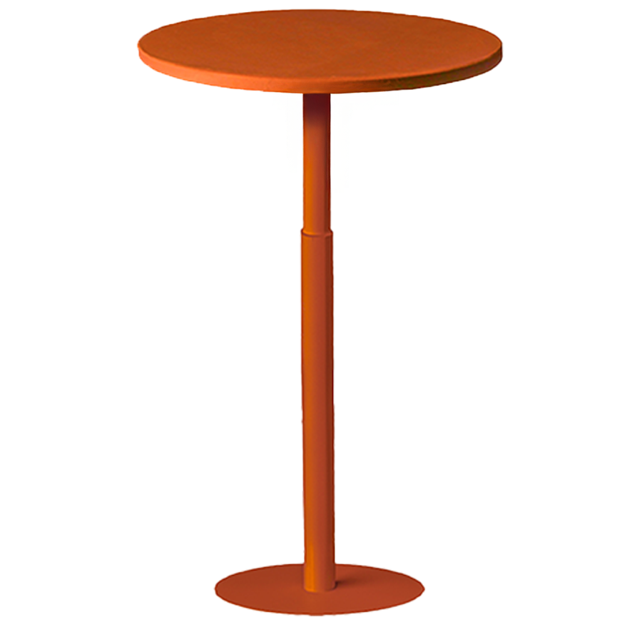 Стол коктейльный Твист Круглый Тыквенный тарт + Терракотовый - Фото миниатюра 1