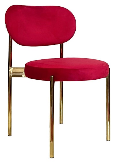 Стул Модерн Золото, Малиново-красный
