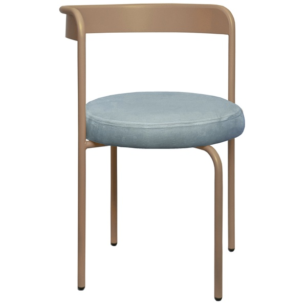 Стул Колори, Капучино + серо-голубой